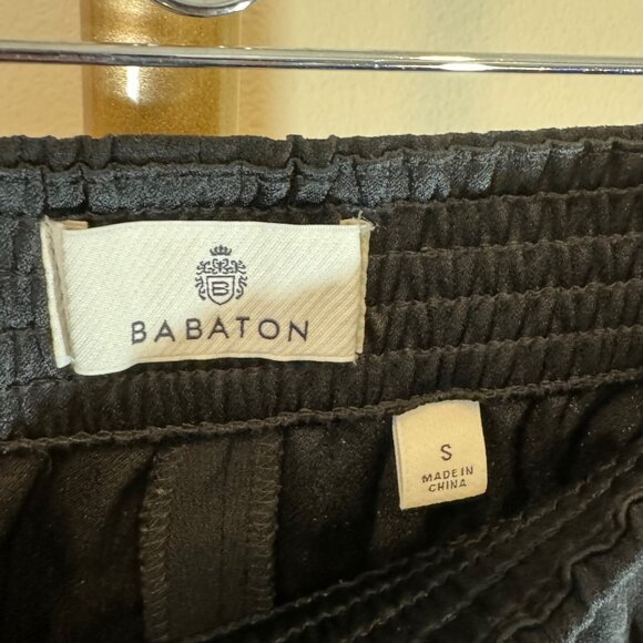 Aritzia Babaton Integrate Crepe Relaxed Fit Pant Pull-on in Black Womens SM - Picture 6 of 10